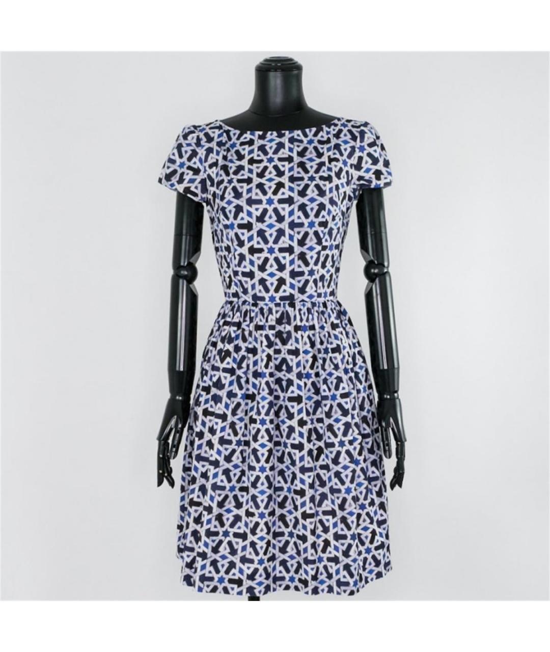 PRADA Синее хлопковое повседневное платье, фото 4