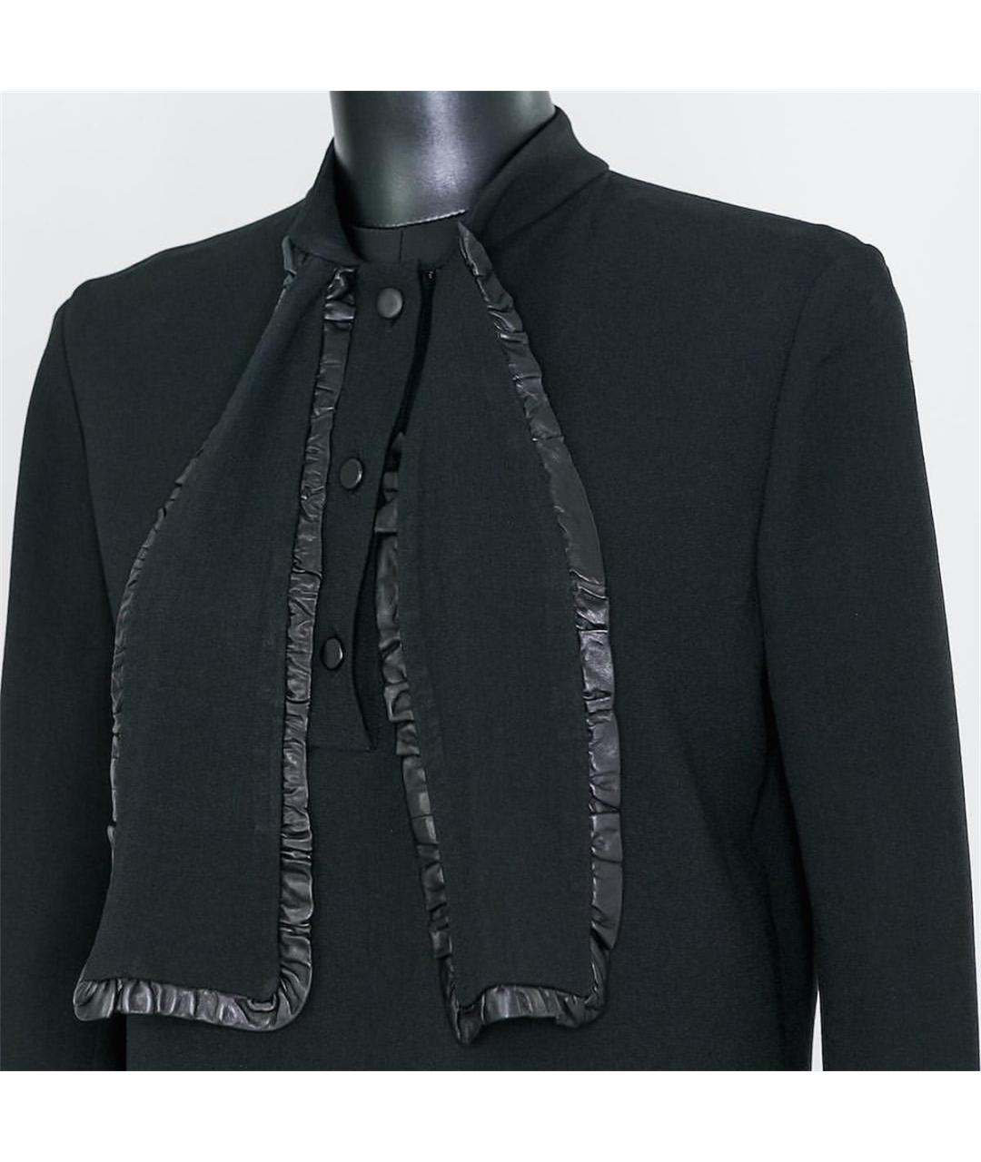SAINT LAURENT Черное синтетическое повседневное платье, фото 2