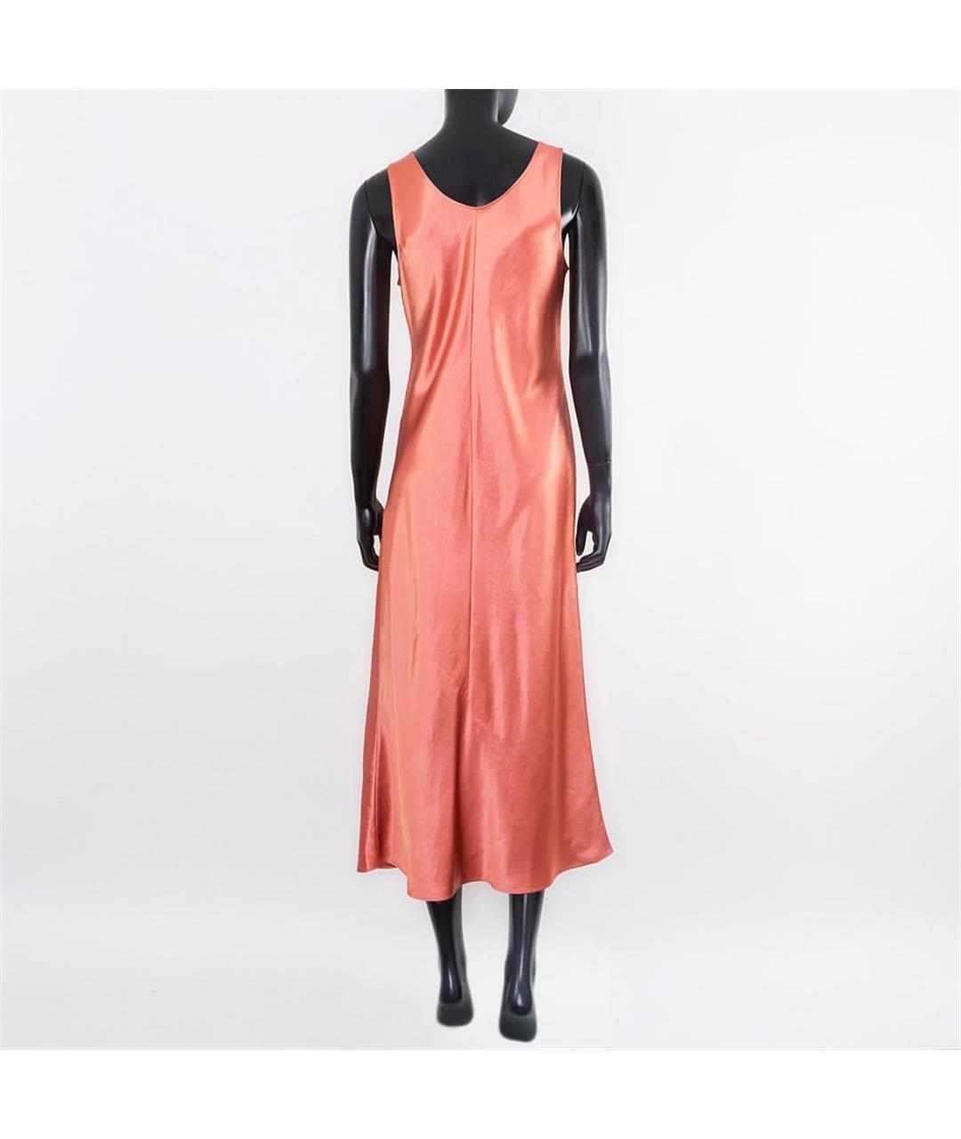 MAX MARA Оранжевое ацетатное повседневное платье, фото 3
