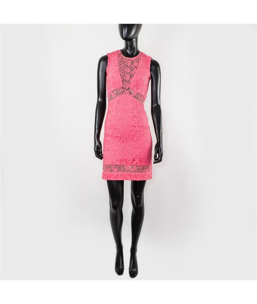 ERMANNO SCERVINO Розовое хлопковое повседневное платье, фото 4
