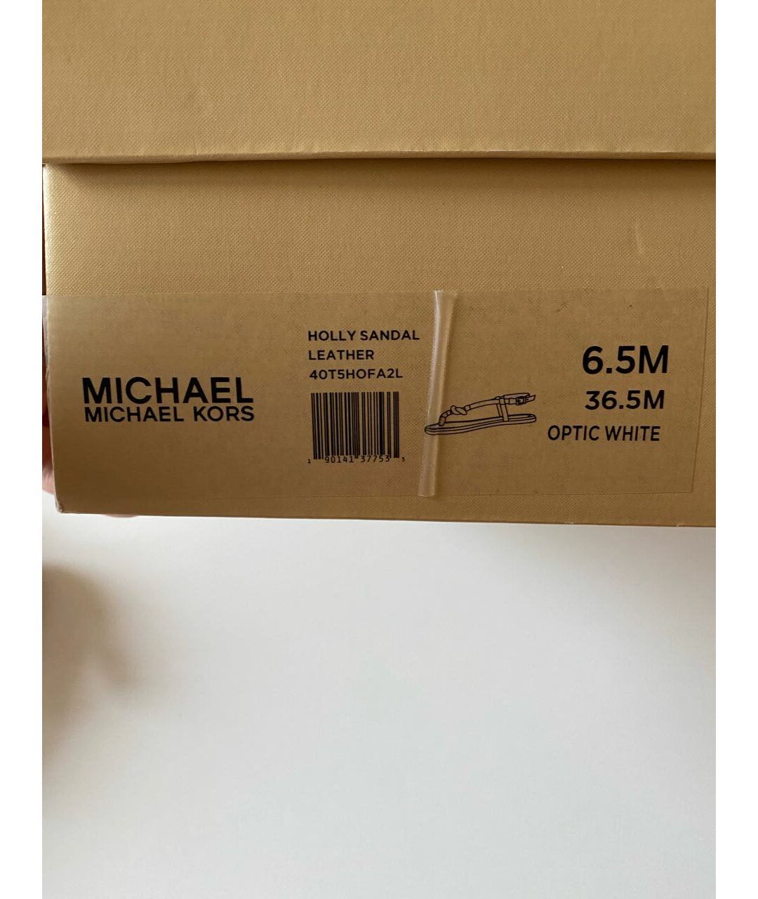 MICHAEL MICHAEL KORS Белые кожаные сандалии, фото 6