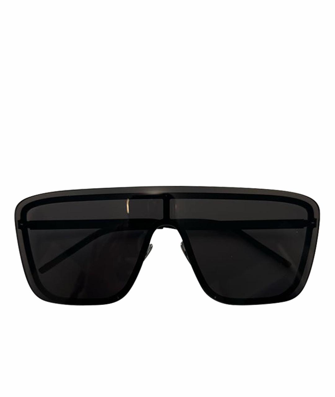 SAINT LAURENT Черные пластиковые солнцезащитные очки, фото 6