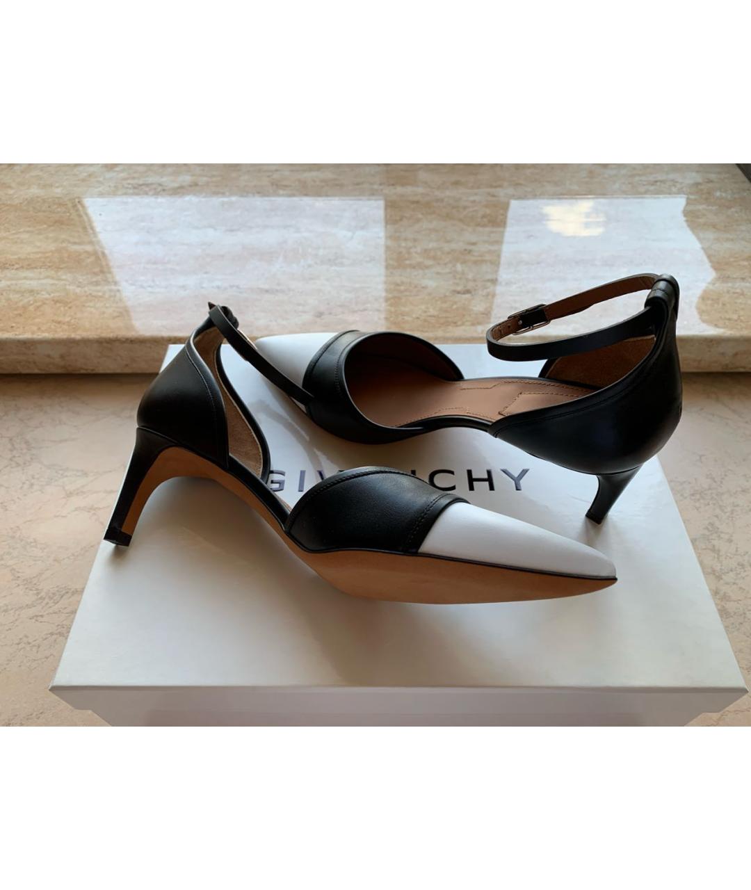 GIVENCHY Черные кожаные туфли, фото 5
