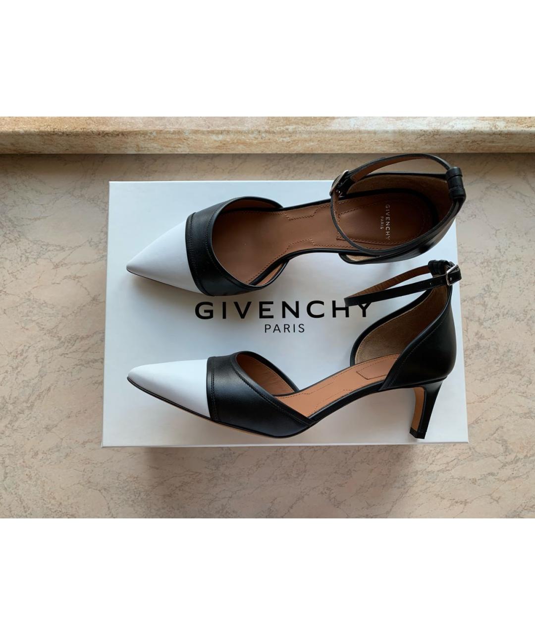 GIVENCHY Черные кожаные туфли, фото 6