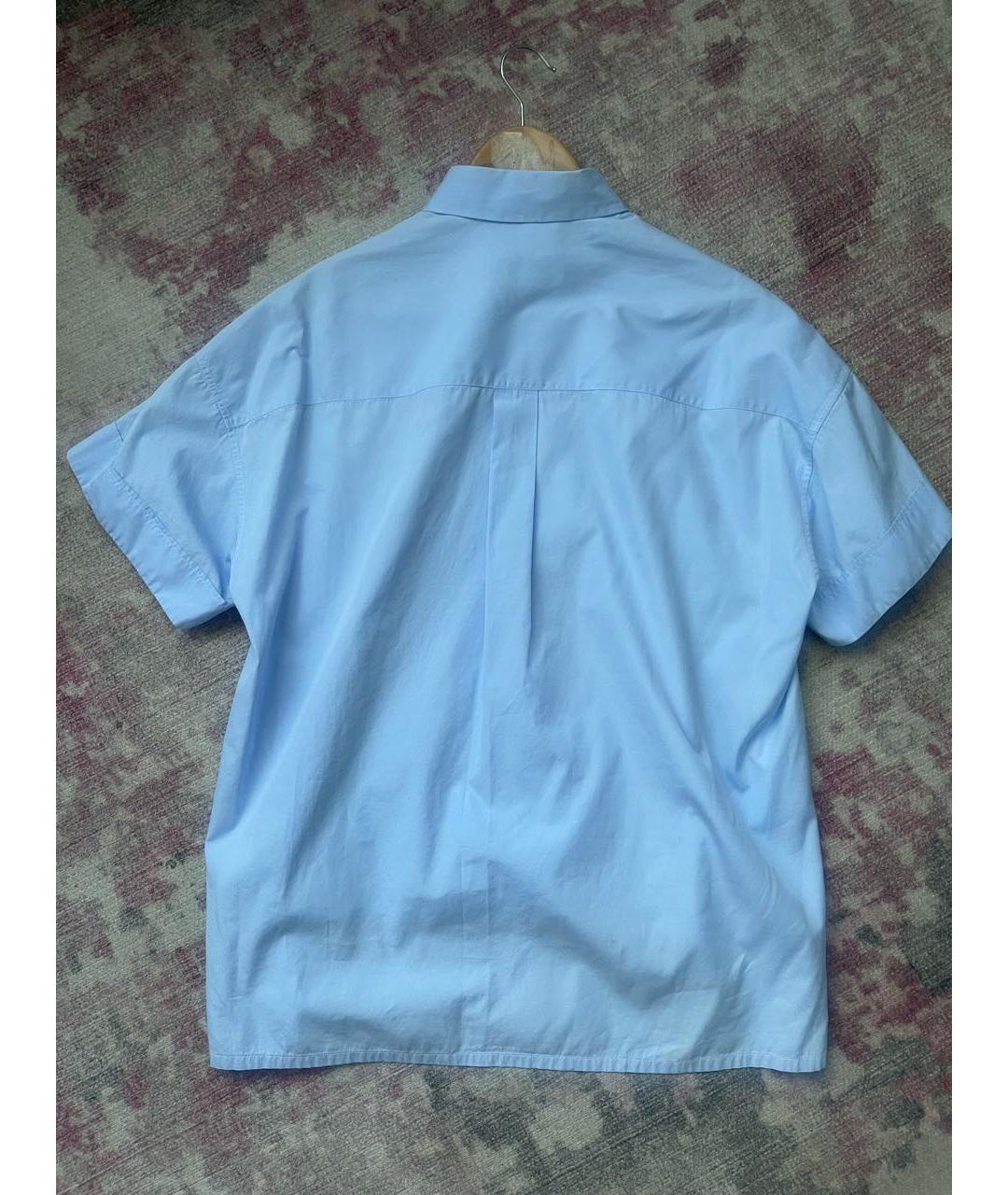 VALENTINO Голубая хлопковая рубашка, фото 2