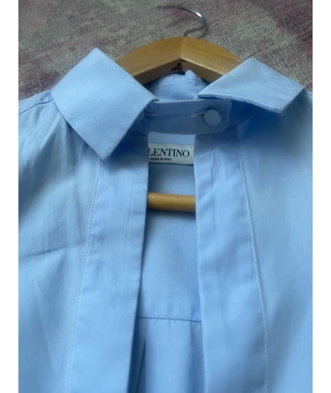 VALENTINO Голубая хлопковая рубашка, фото 3