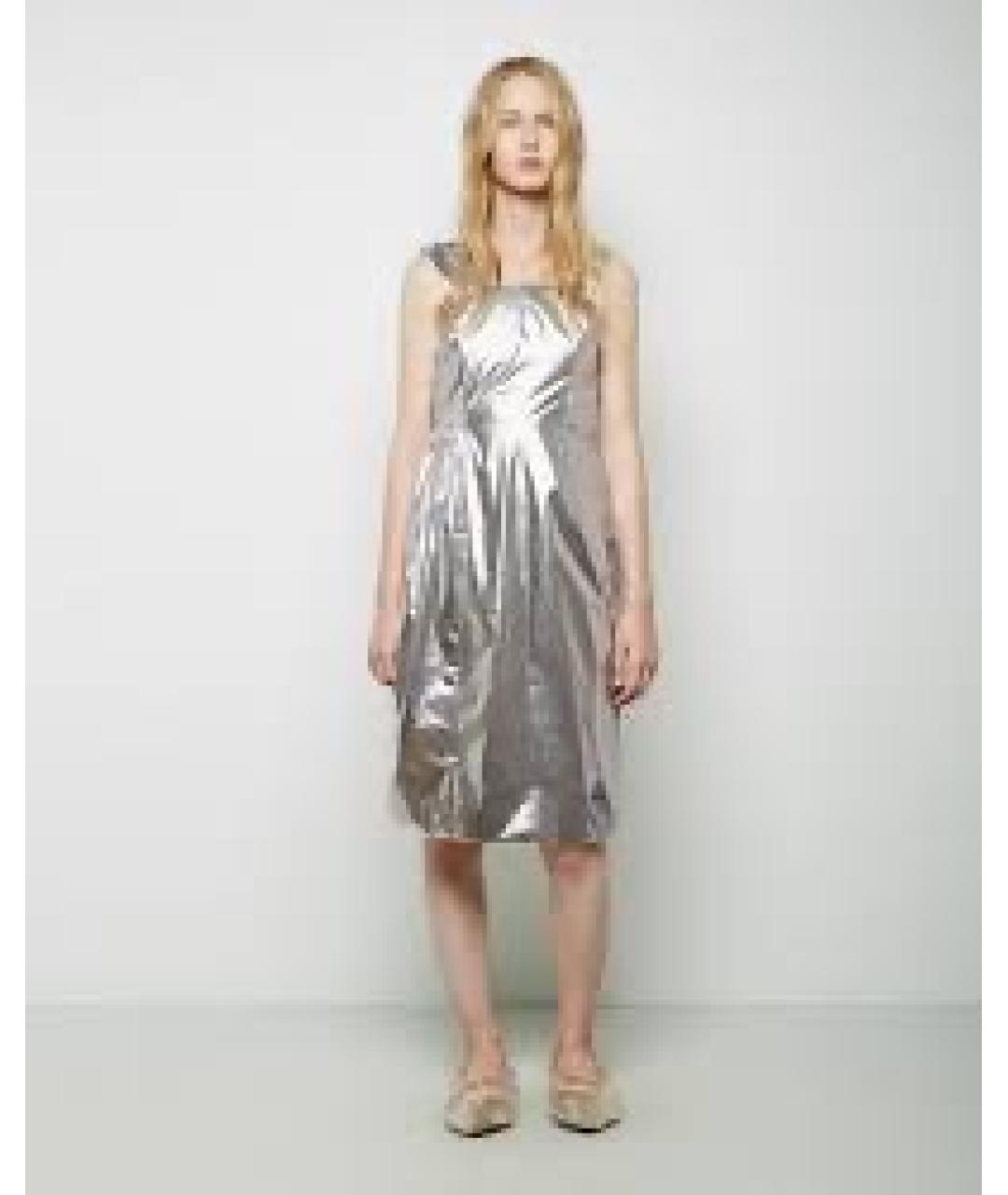 SIMONE ROCHA Серебряное вечернее платье, фото 5