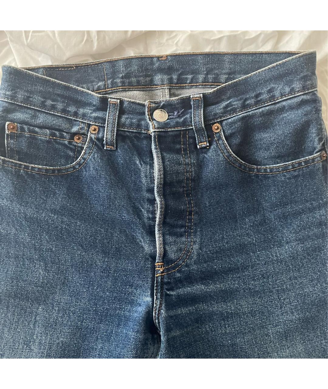 LEVI'S VINTAGE CLOTHING Темно-синие хлопковые прямые джинсы, фото 3