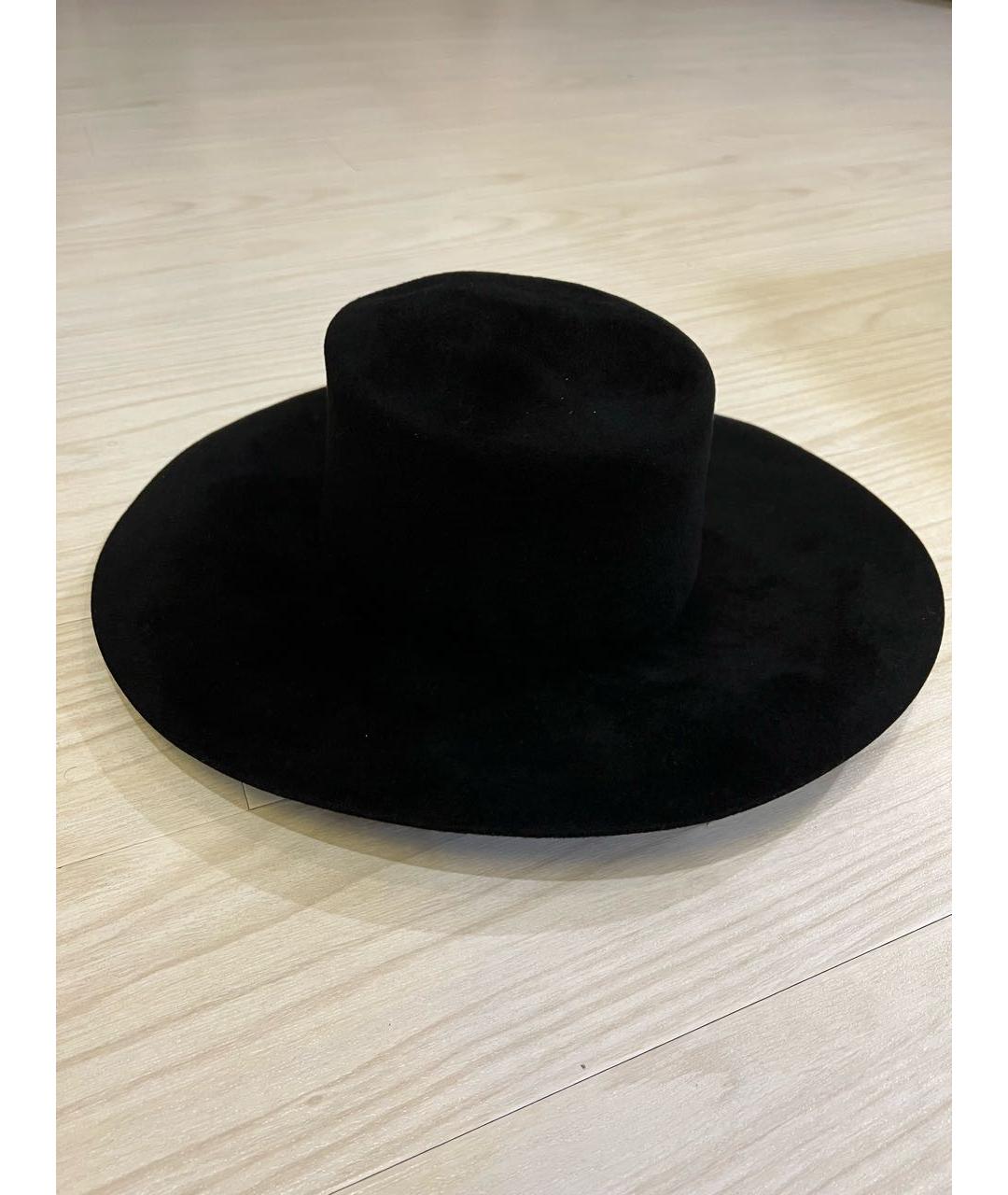 ALBERTA FERRETTI Черная шерстяная шляпа, фото 8