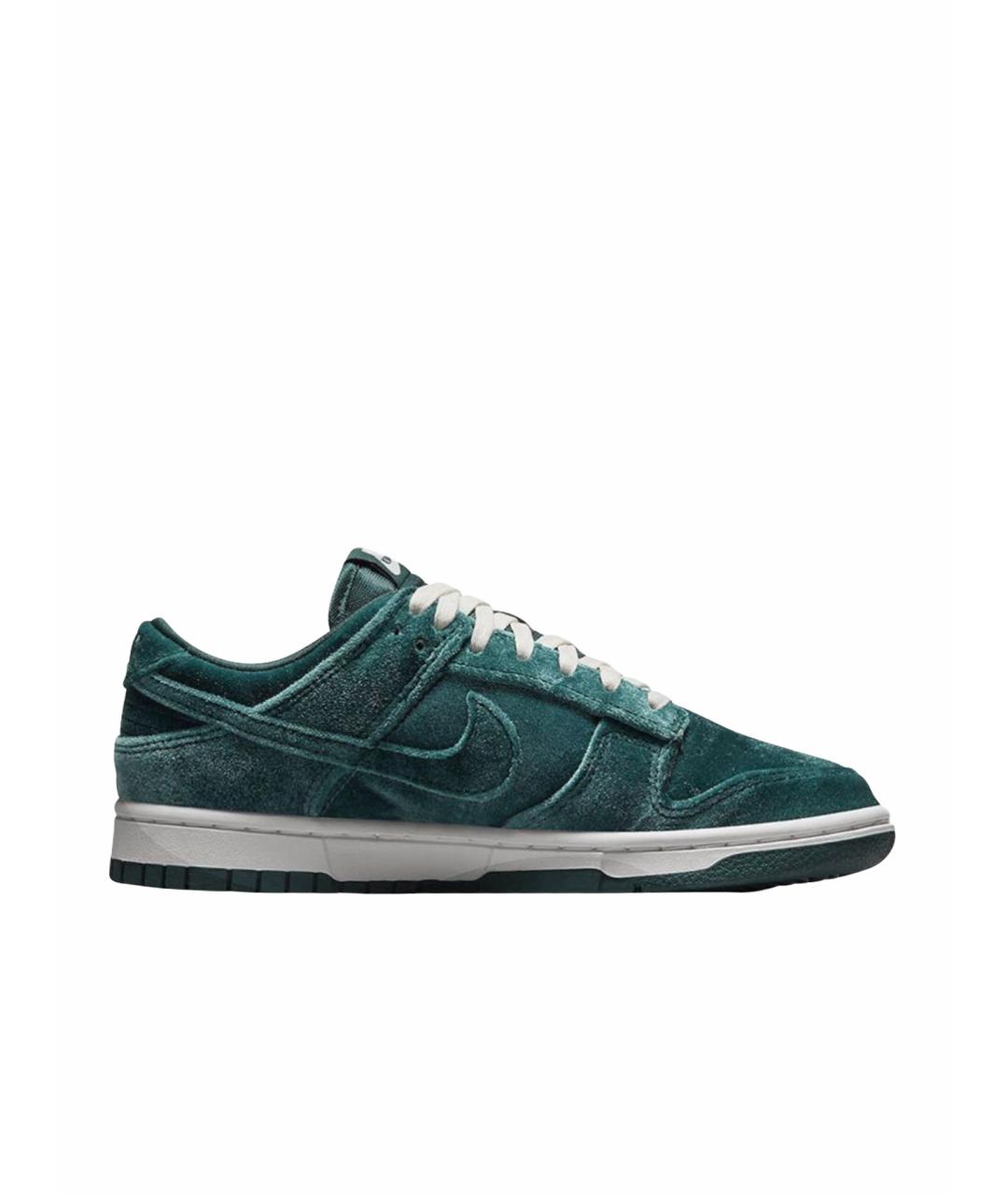 NIKE Зеленые бархатные кеды, фото 1