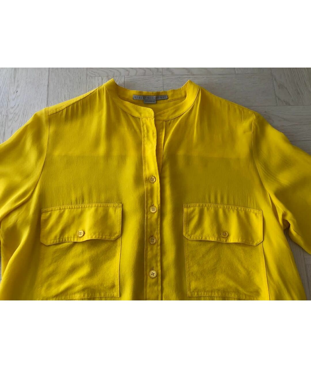STELLA MCCARTNEY Желтая шелковая рубашка, фото 3