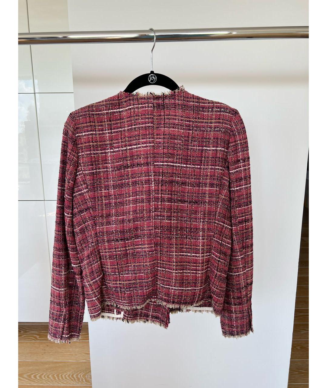 ISABEL MARANT ETOILE Бордовый твидовый жакет/пиджак, фото 3