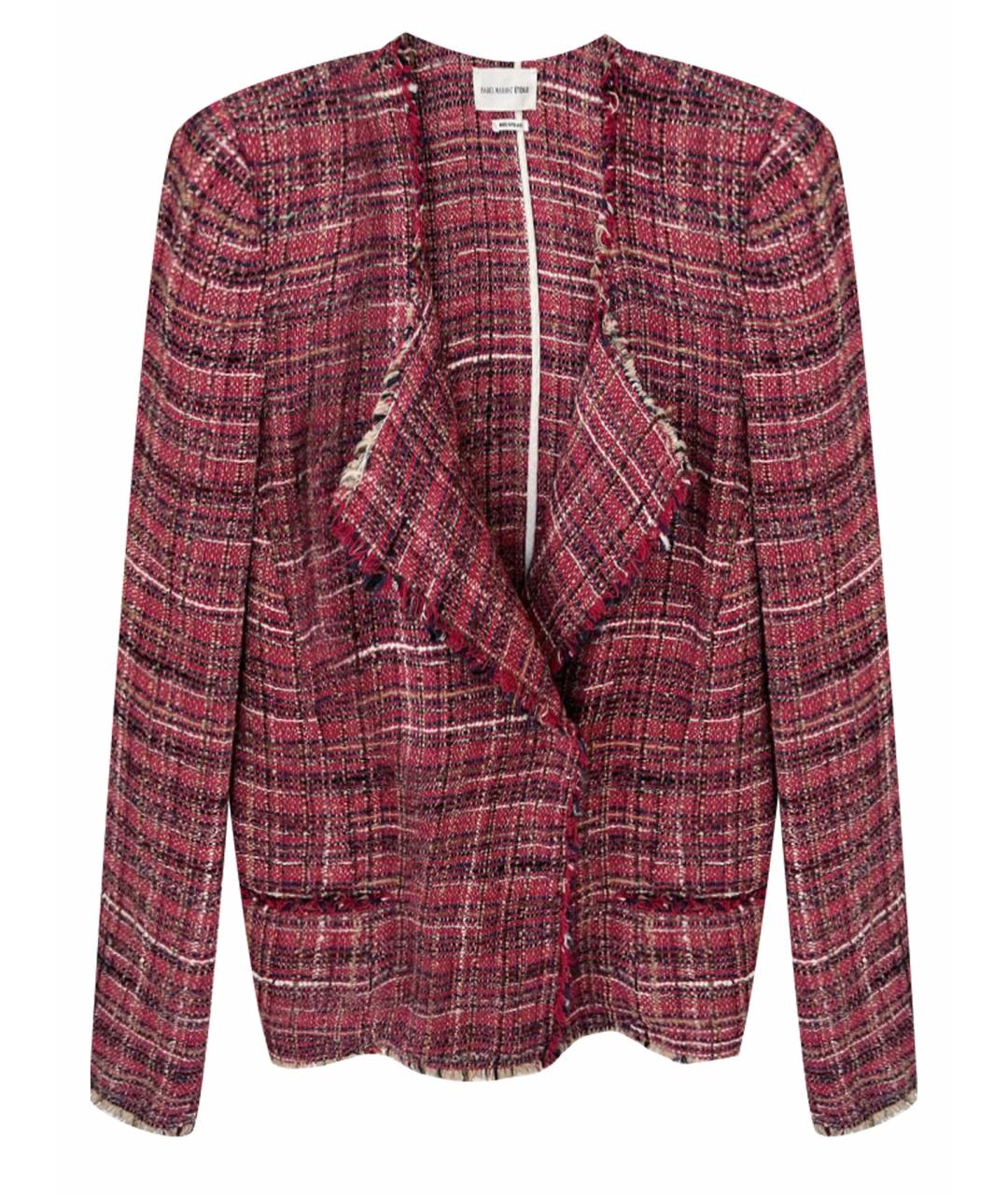 ISABEL MARANT ETOILE Бордовый твидовый жакет/пиджак, фото 1