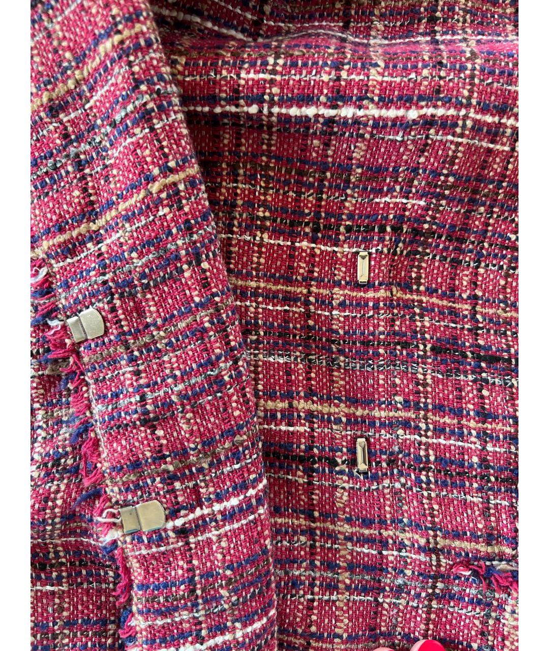 ISABEL MARANT ETOILE Бордовый твидовый жакет/пиджак, фото 8