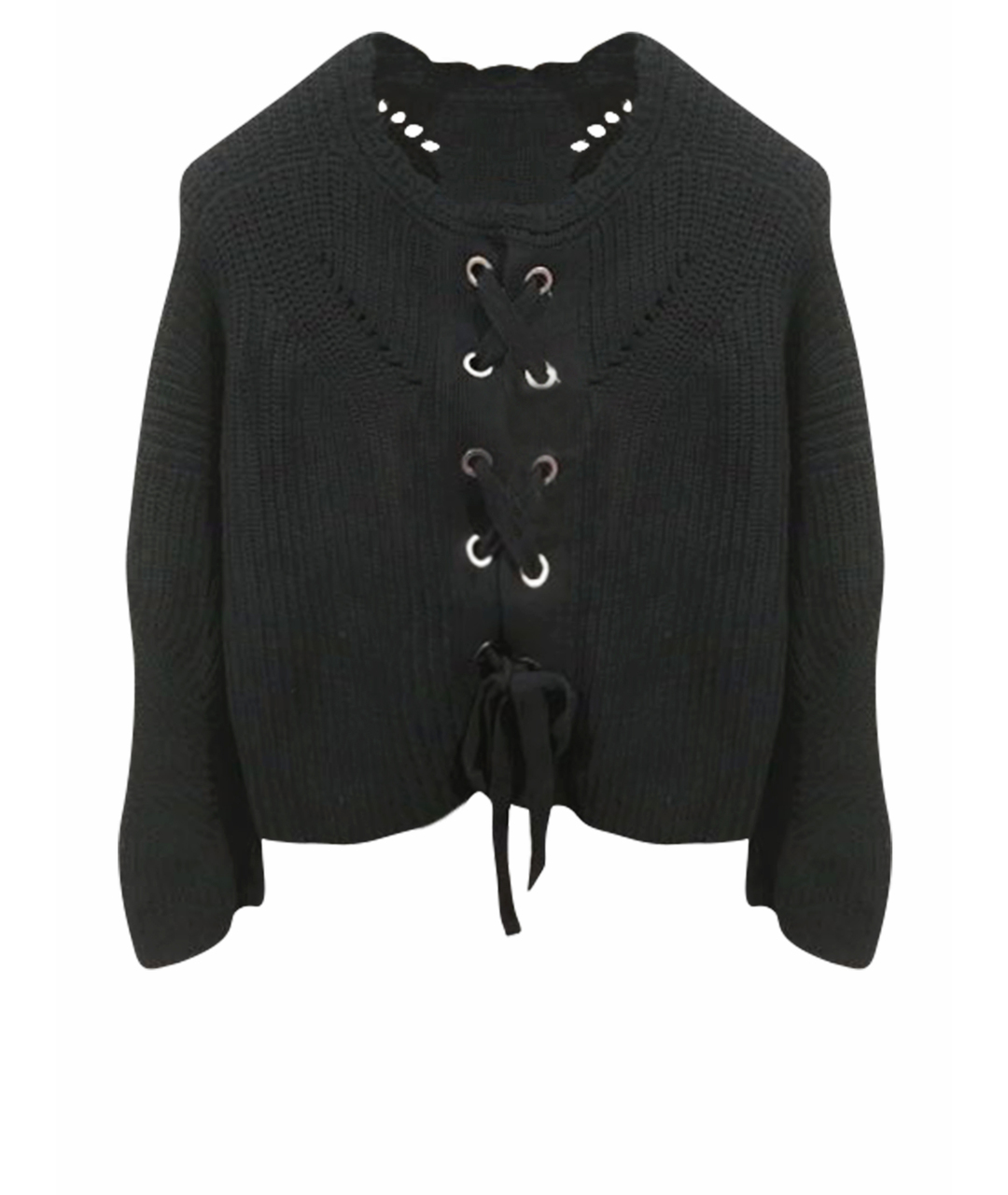 ISABEL MARANT Черный шерстяной джемпер / свитер, фото 1