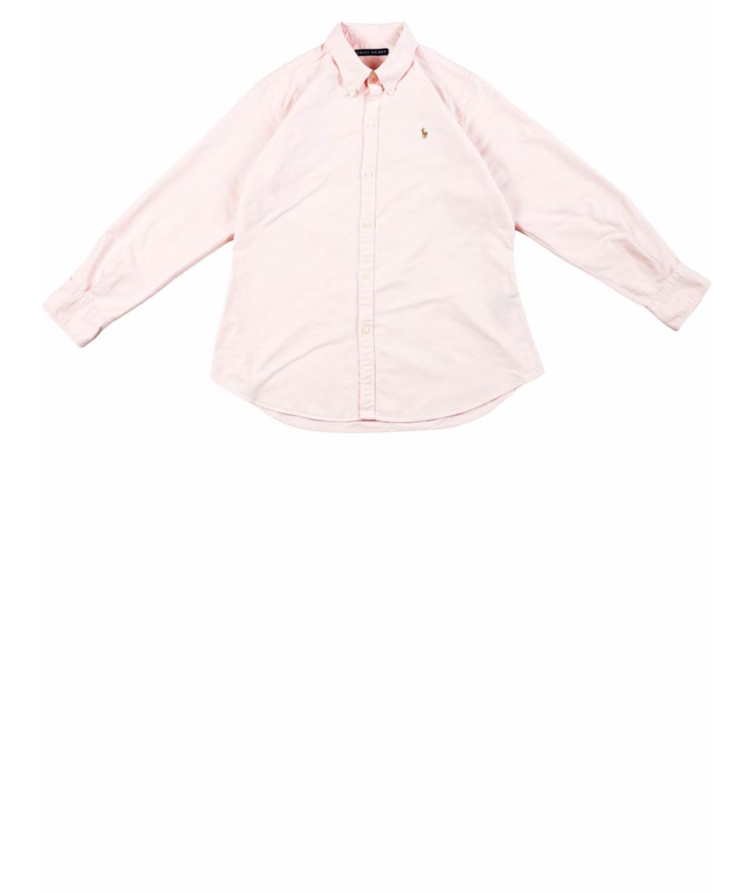 RALPH LAUREN Розовая хлопковая классическая рубашка, фото 1