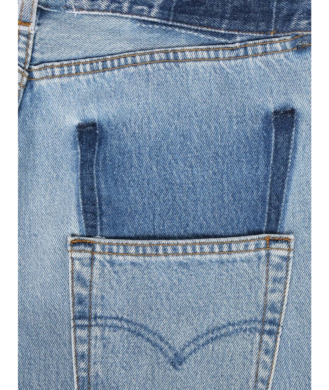 FORTE COUTURE Голубые хлопковые прямые джинсы, фото 4