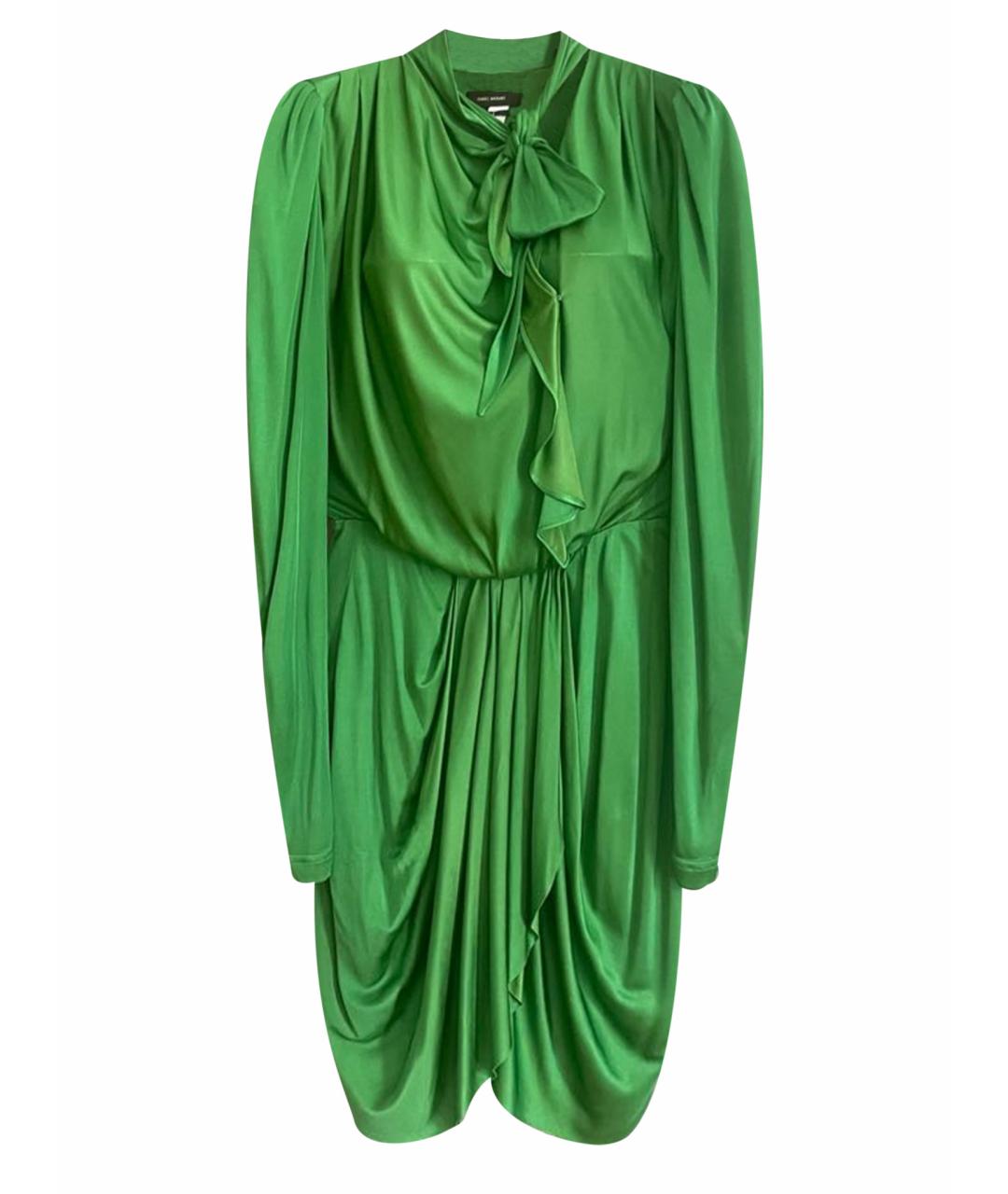 ISABEL MARANT Зеленые вискозное коктейльное платье, фото 1