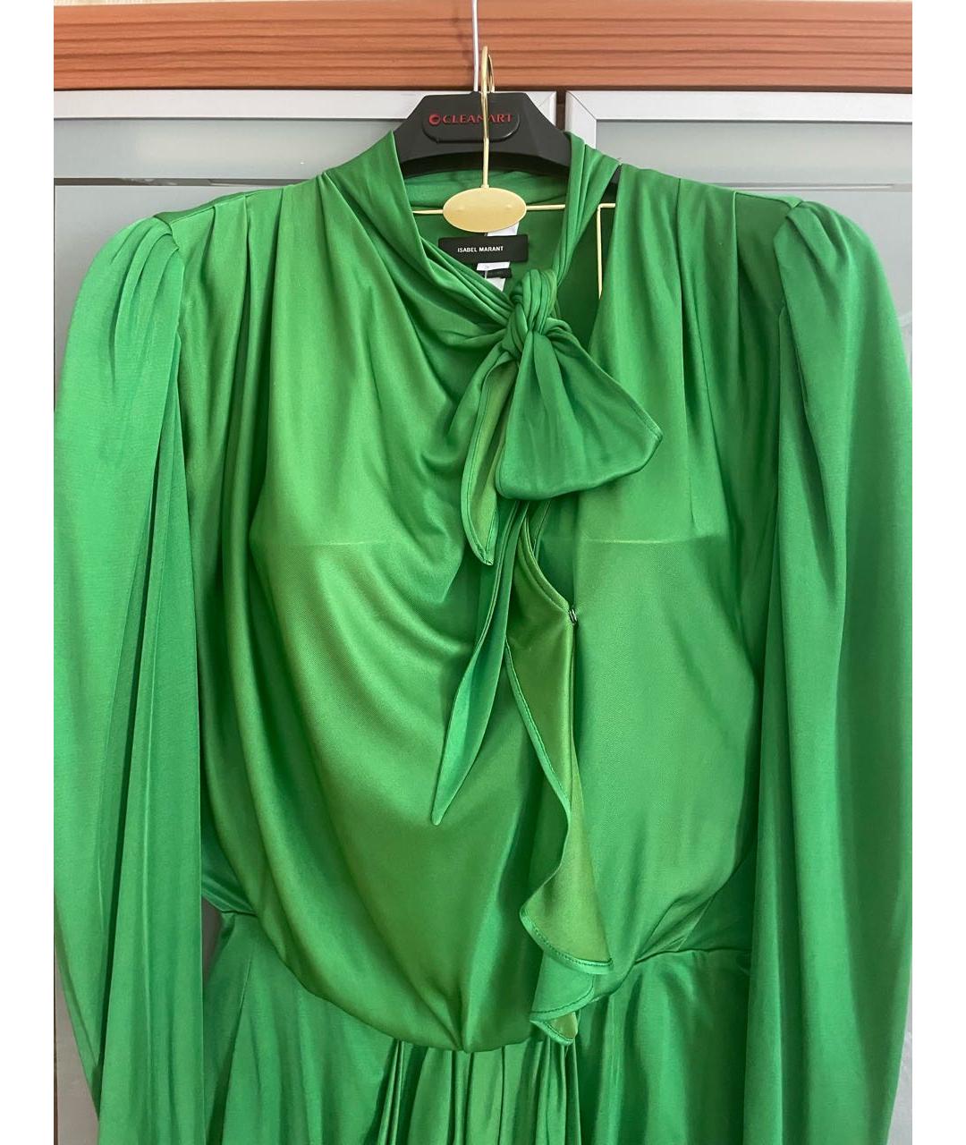 ISABEL MARANT Зеленые вискозное коктейльное платье, фото 2