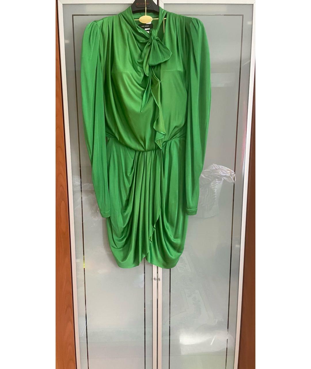 ISABEL MARANT Зеленые вискозное коктейльное платье, фото 6