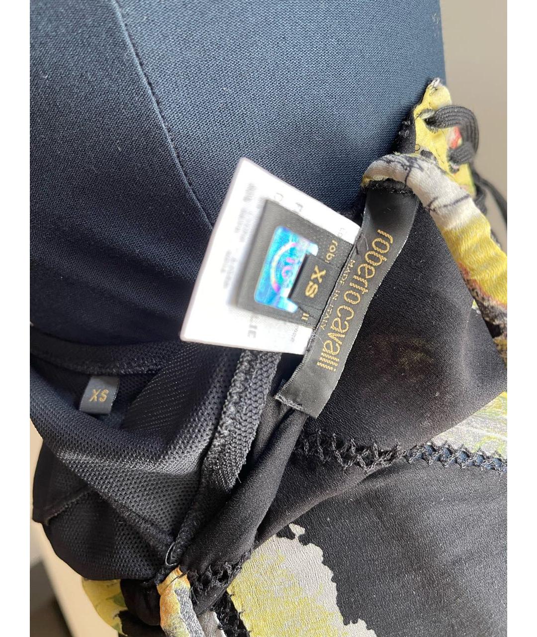 ROBERTO CAVALLI Зеленые шелковое вечернее платье, фото 7