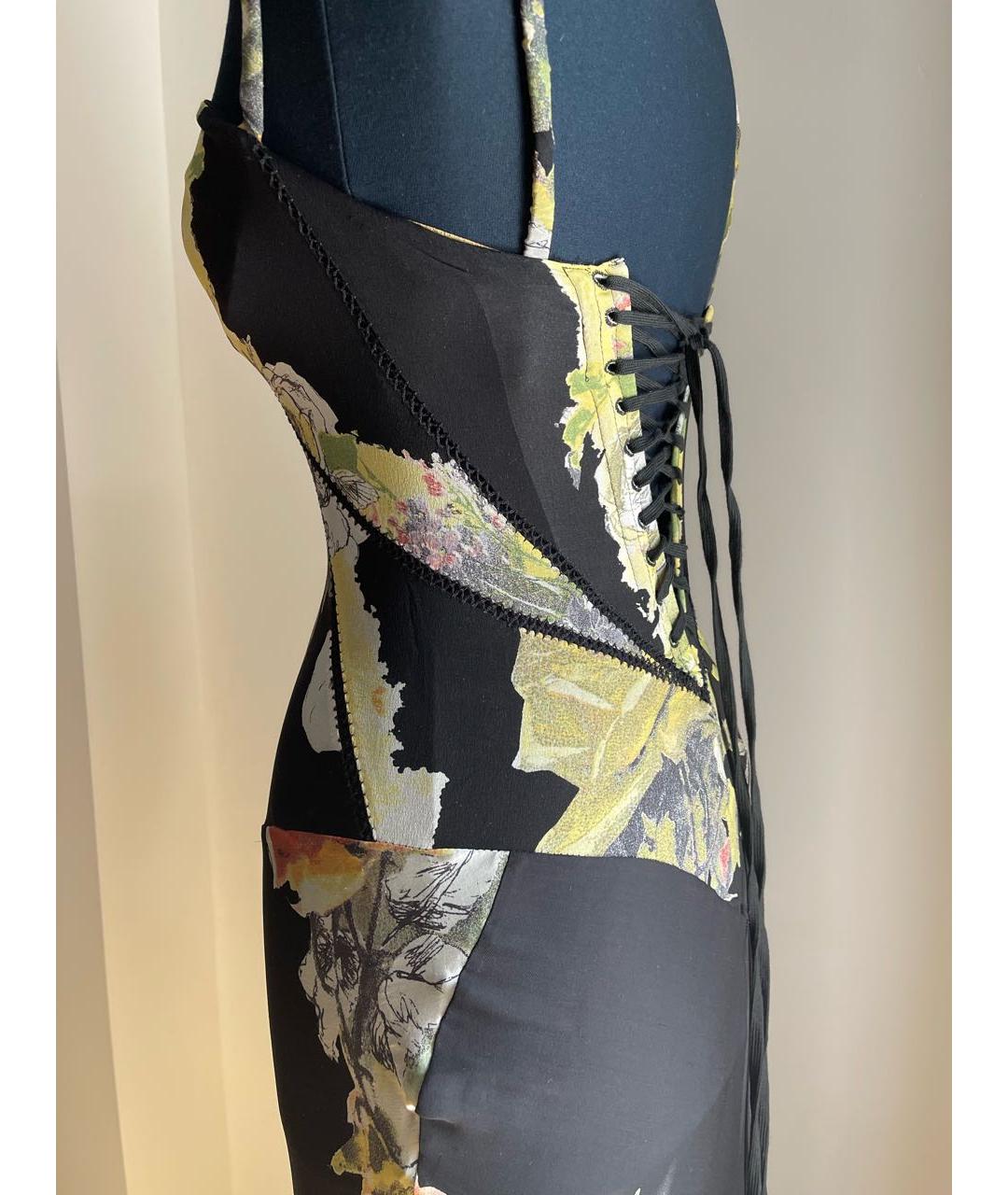 ROBERTO CAVALLI Зеленые шелковое вечернее платье, фото 8