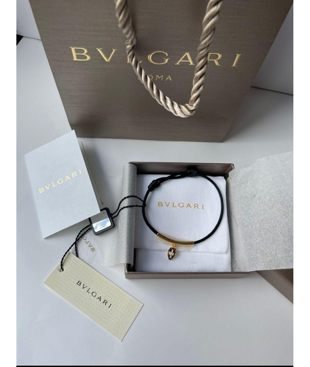 BVLGARI Черный браслет, фото 3