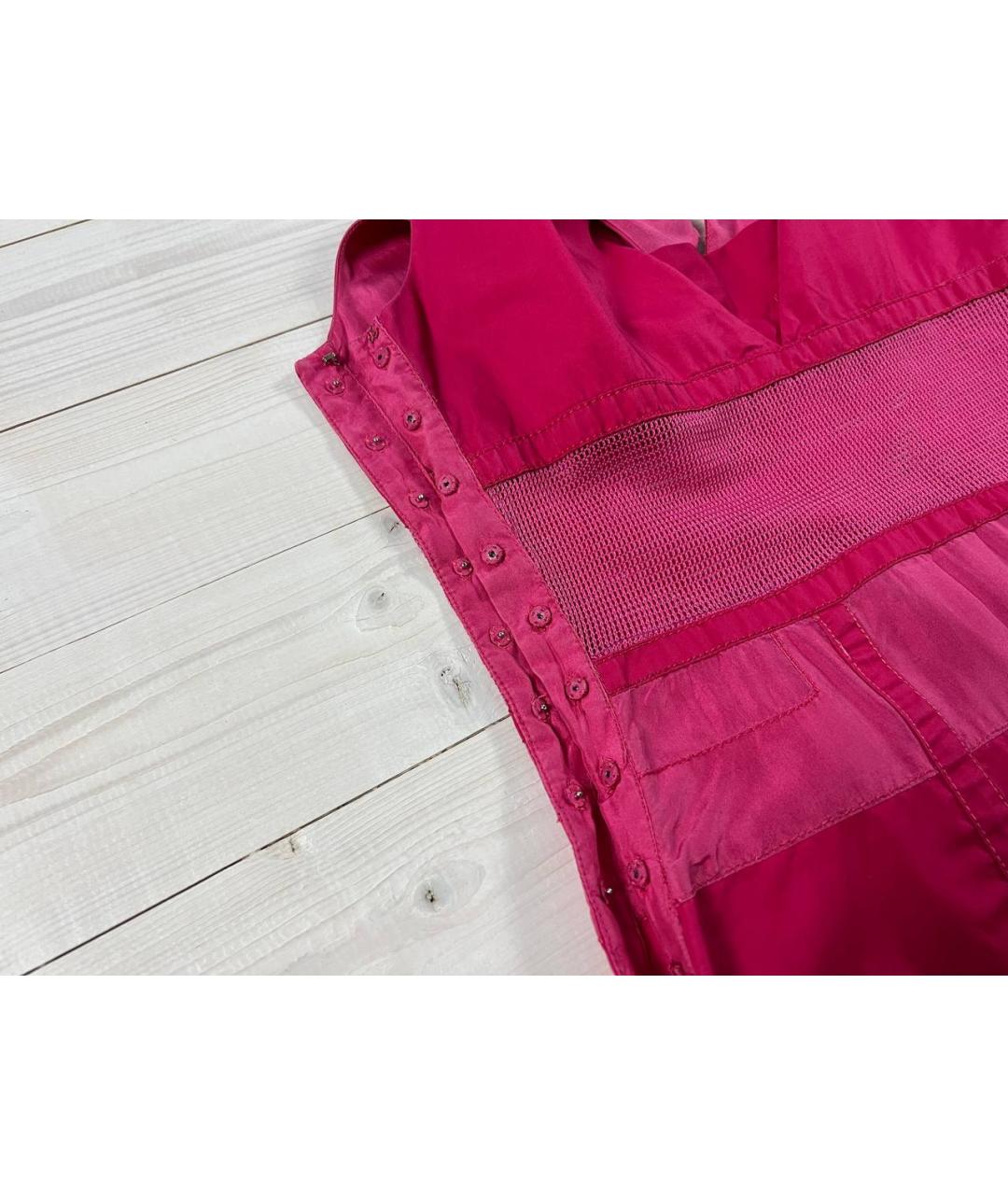 LOUIS VUITTON PRE-OWNED Розовое хлопковое повседневное платье, фото 6
