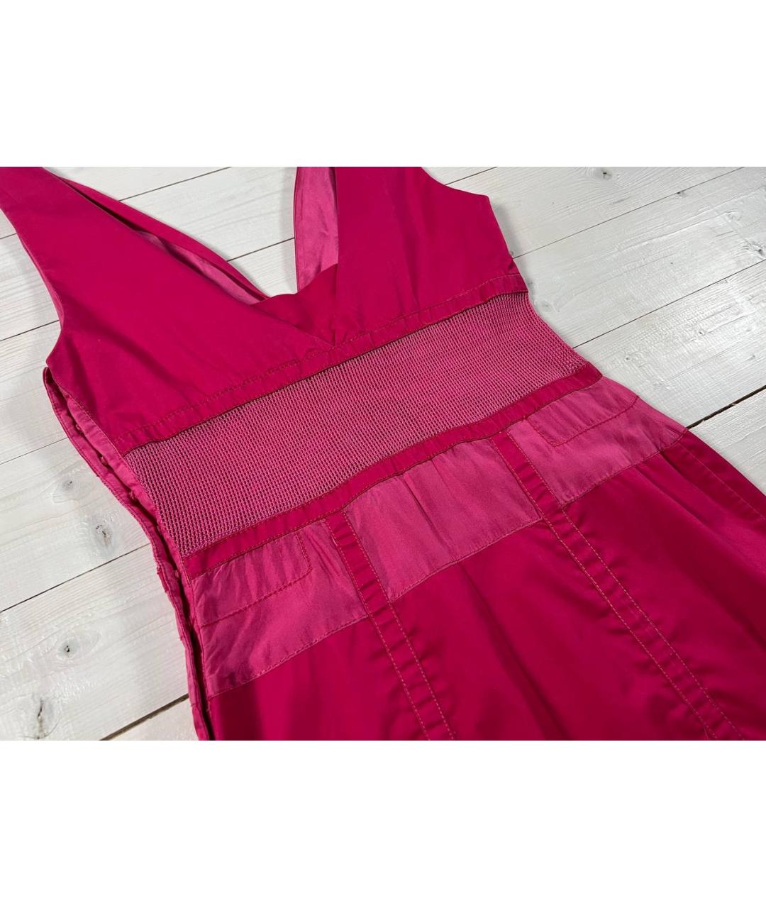 LOUIS VUITTON PRE-OWNED Розовое хлопковое повседневное платье, фото 5