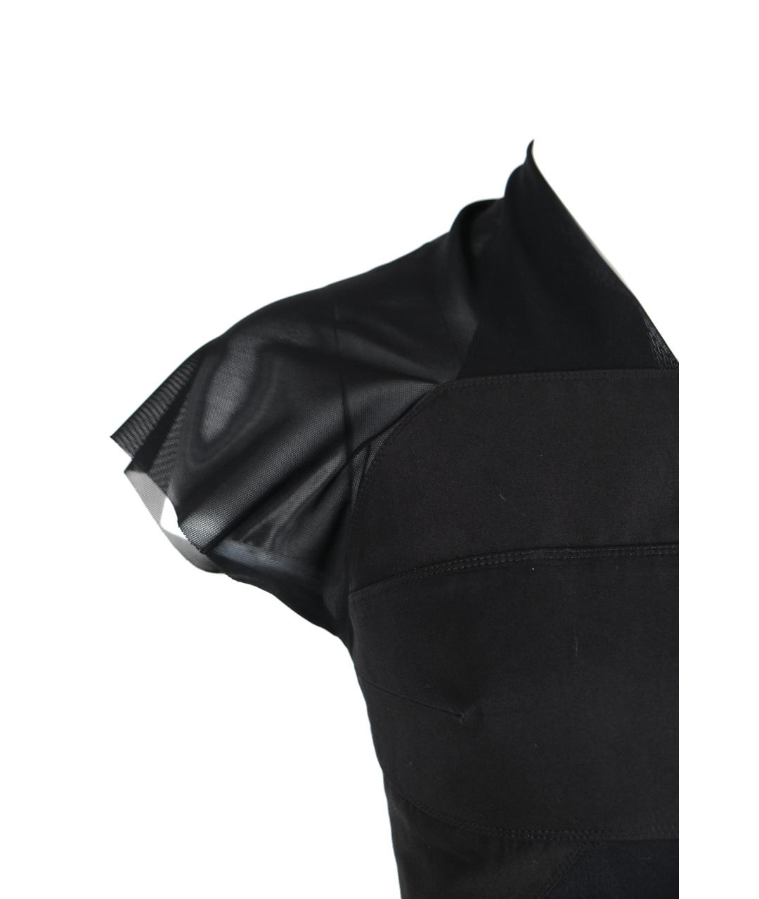 RICK OWENS Черная хлопко-эластановая блузы, фото 5