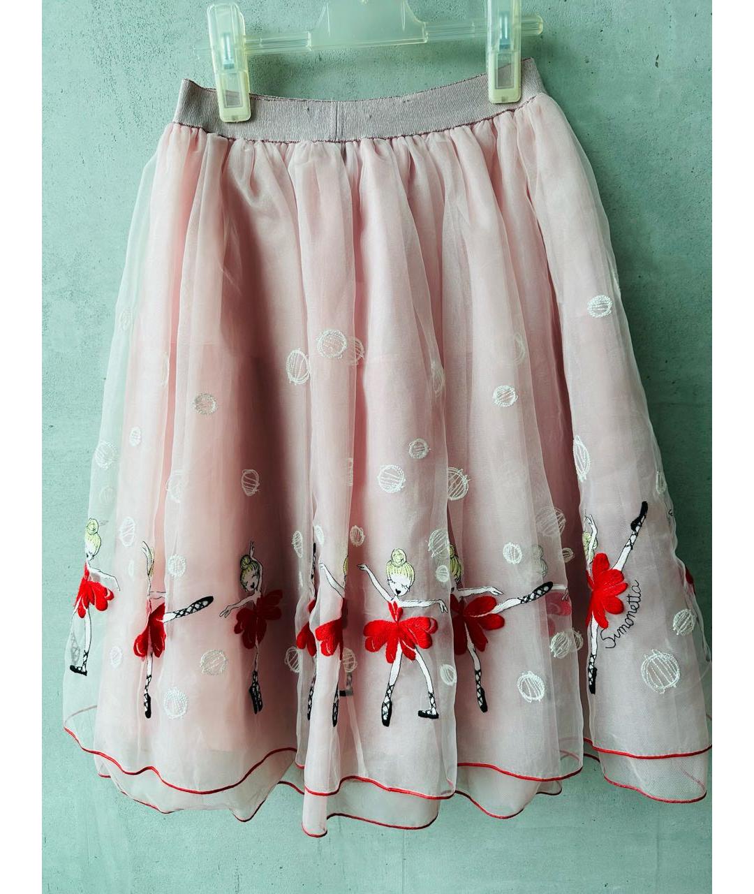 SIMONETTA Розовая юбка, фото 2