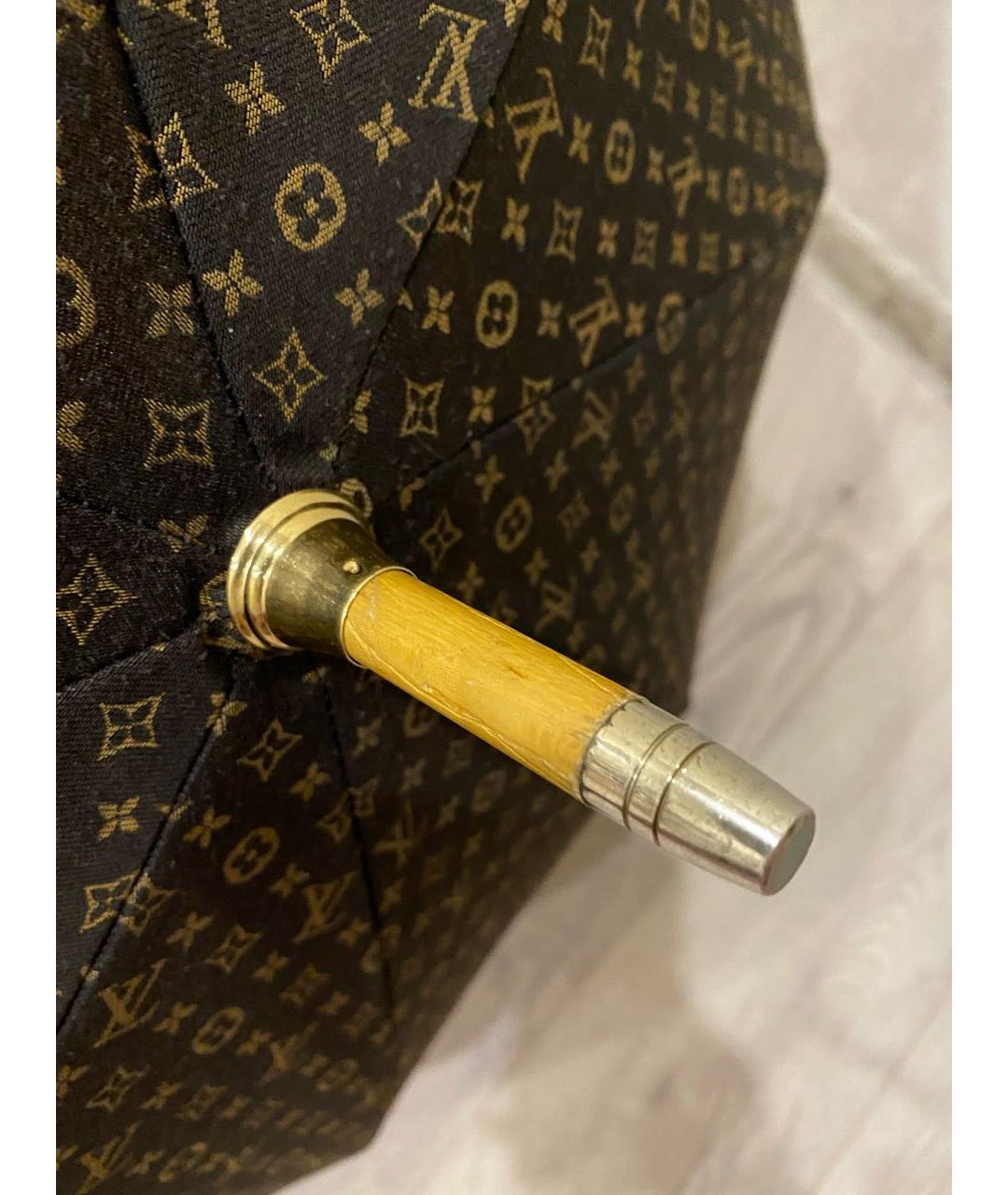 LOUIS VUITTON Коричневый зонт, фото 3