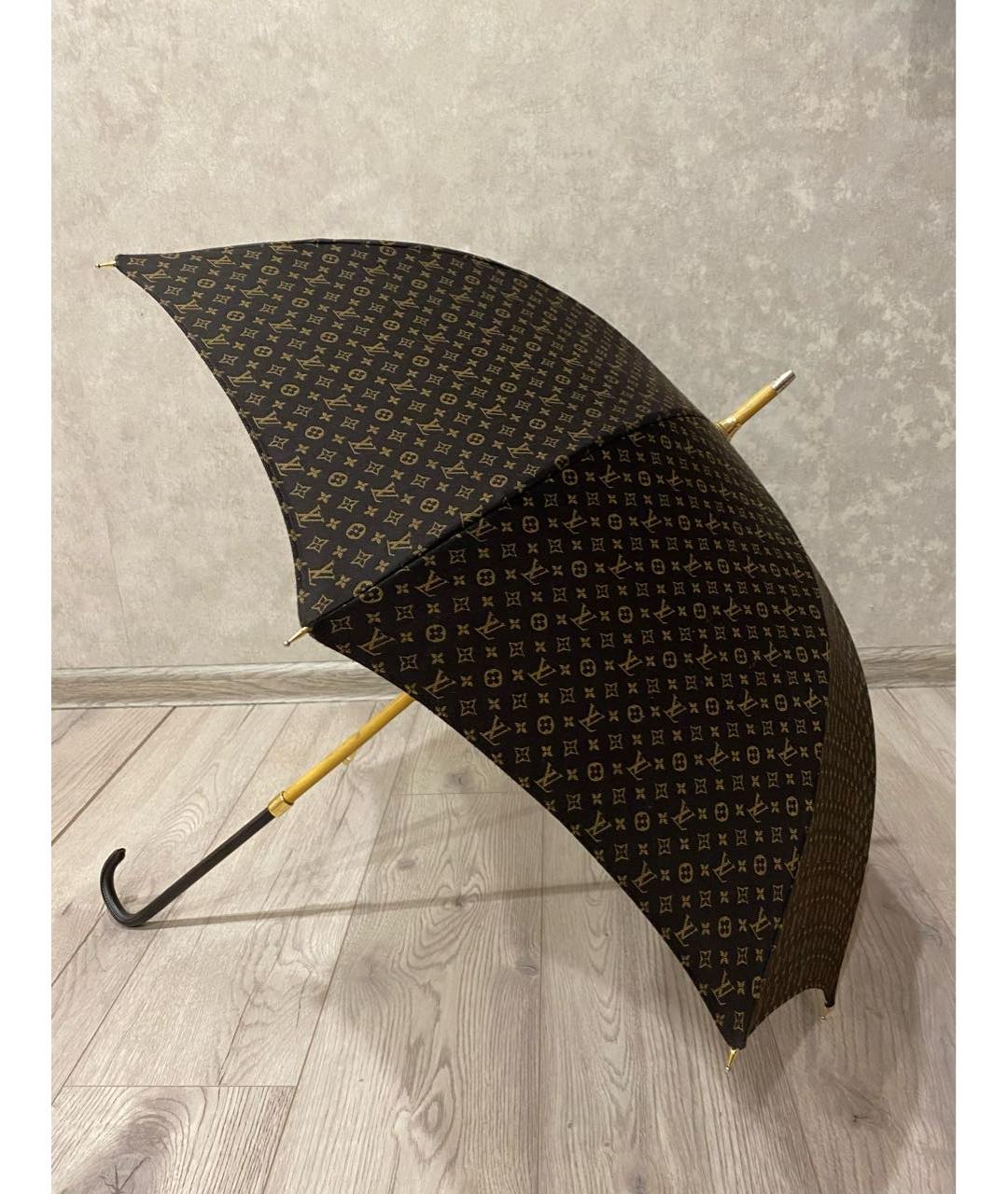 LOUIS VUITTON Коричневый зонт, фото 9