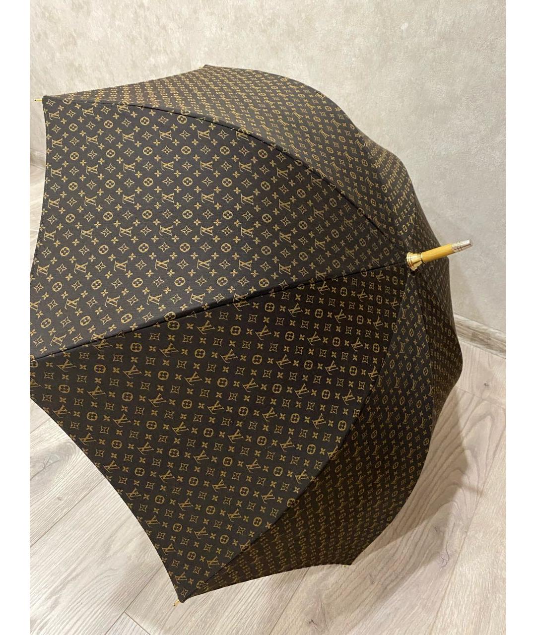 LOUIS VUITTON Коричневый зонт, фото 2