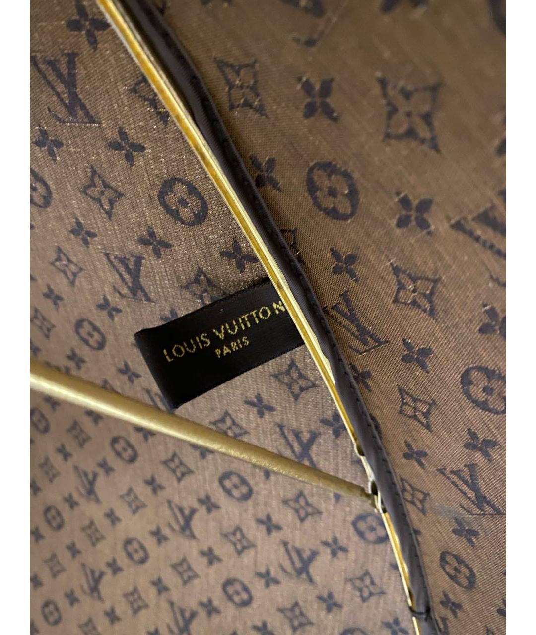 LOUIS VUITTON Коричневый зонт, фото 8