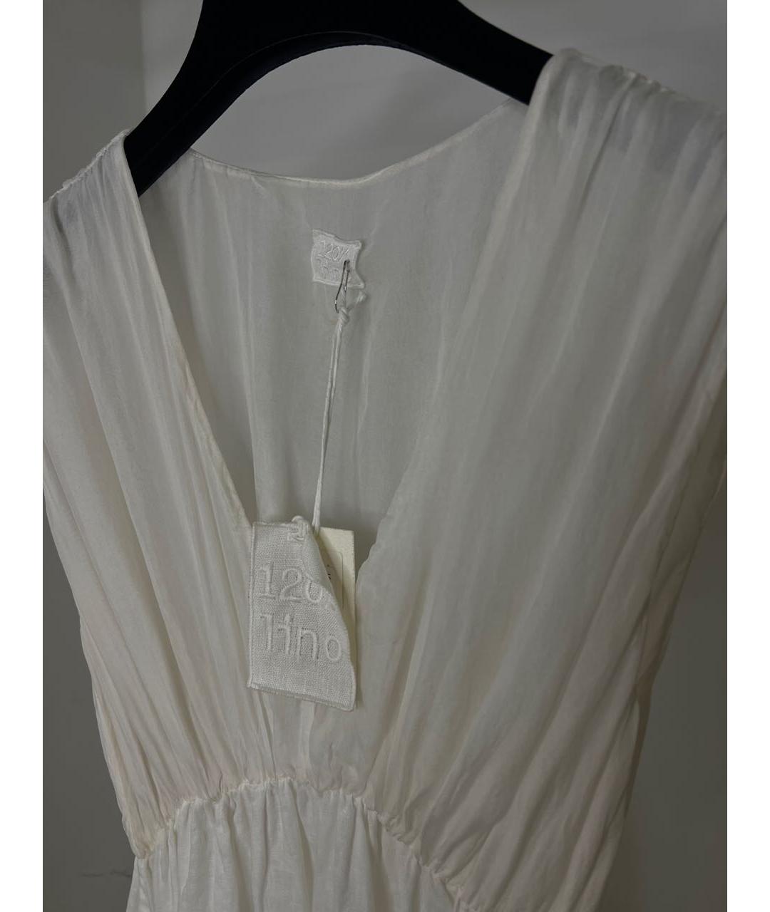 120%LINO Белое платье, фото 3