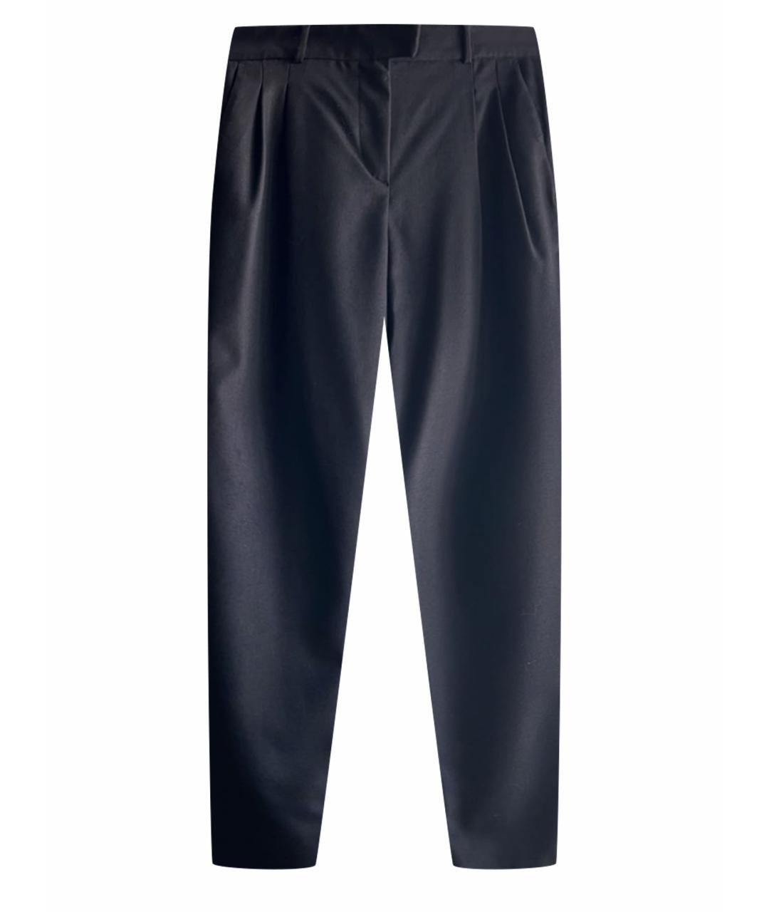 MICHAEL MICHAEL KORS Черные шерстяные прямые брюки, фото 1