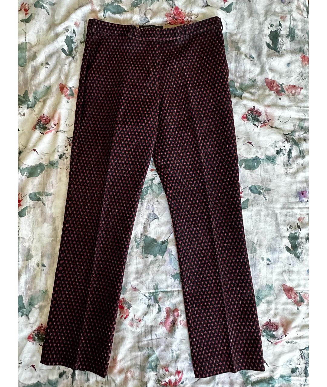 ETRO Черные хлопковые брюки широкие, фото 5
