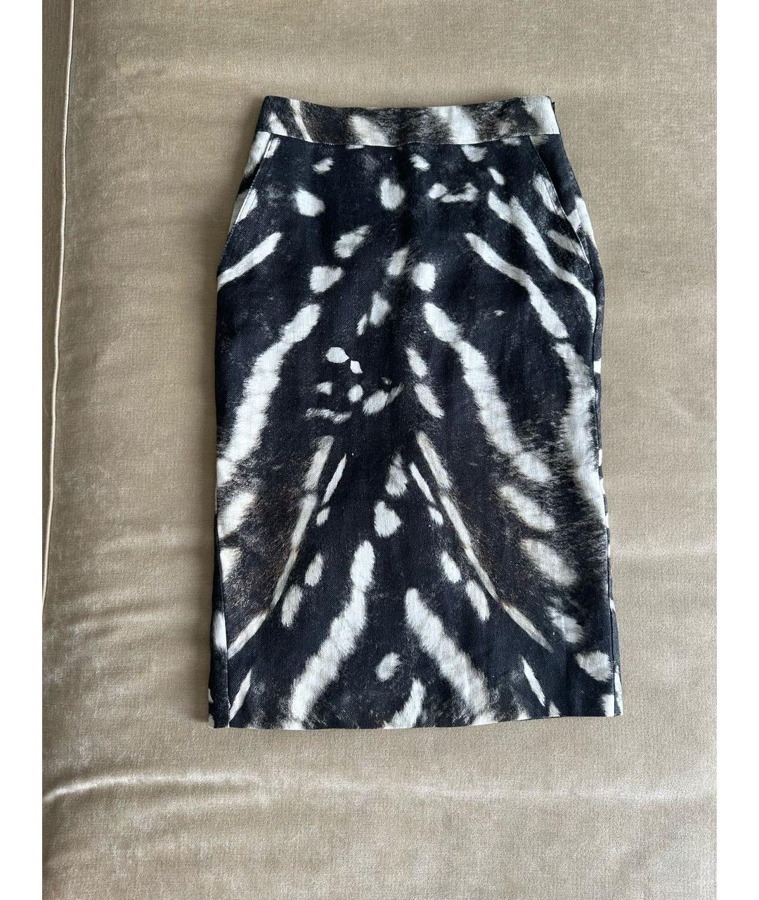 MAX MARA Мульти льняная юбка миди, фото 6
