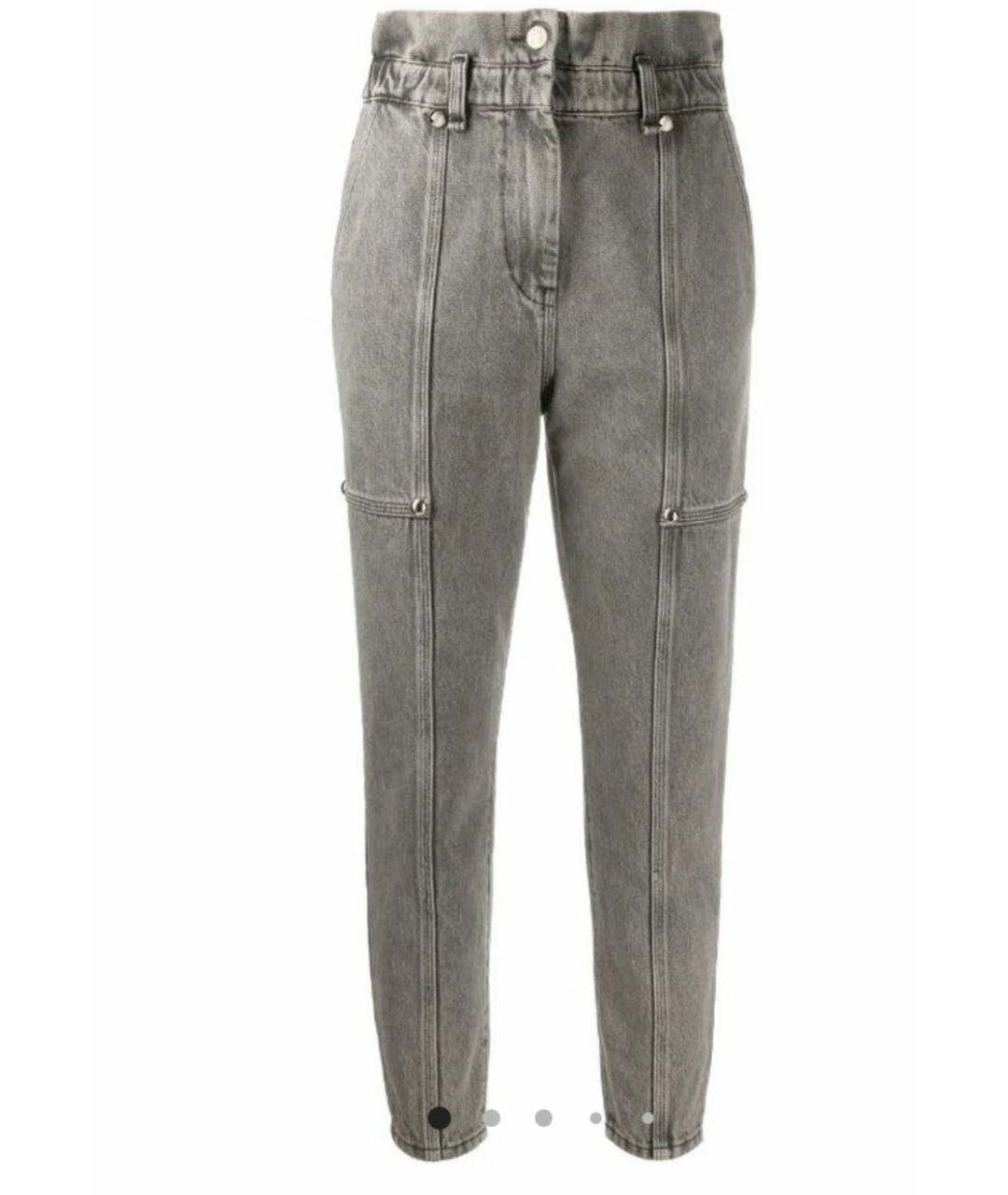IRO Серые хлопковые джинсы слим, фото 1