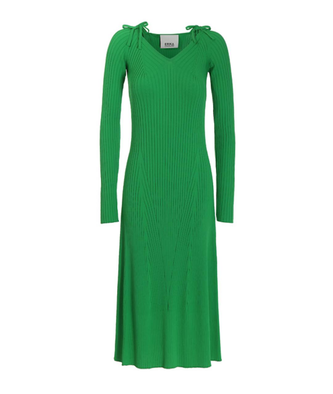 ERIKA CAVALLINI Зеленые вискозное повседневное платье, фото 1