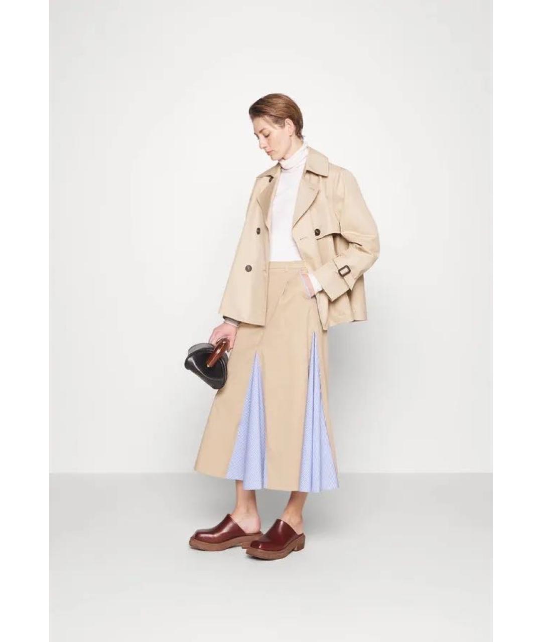 WEEKEND MAX MARA Бежевая юбка миди, фото 4