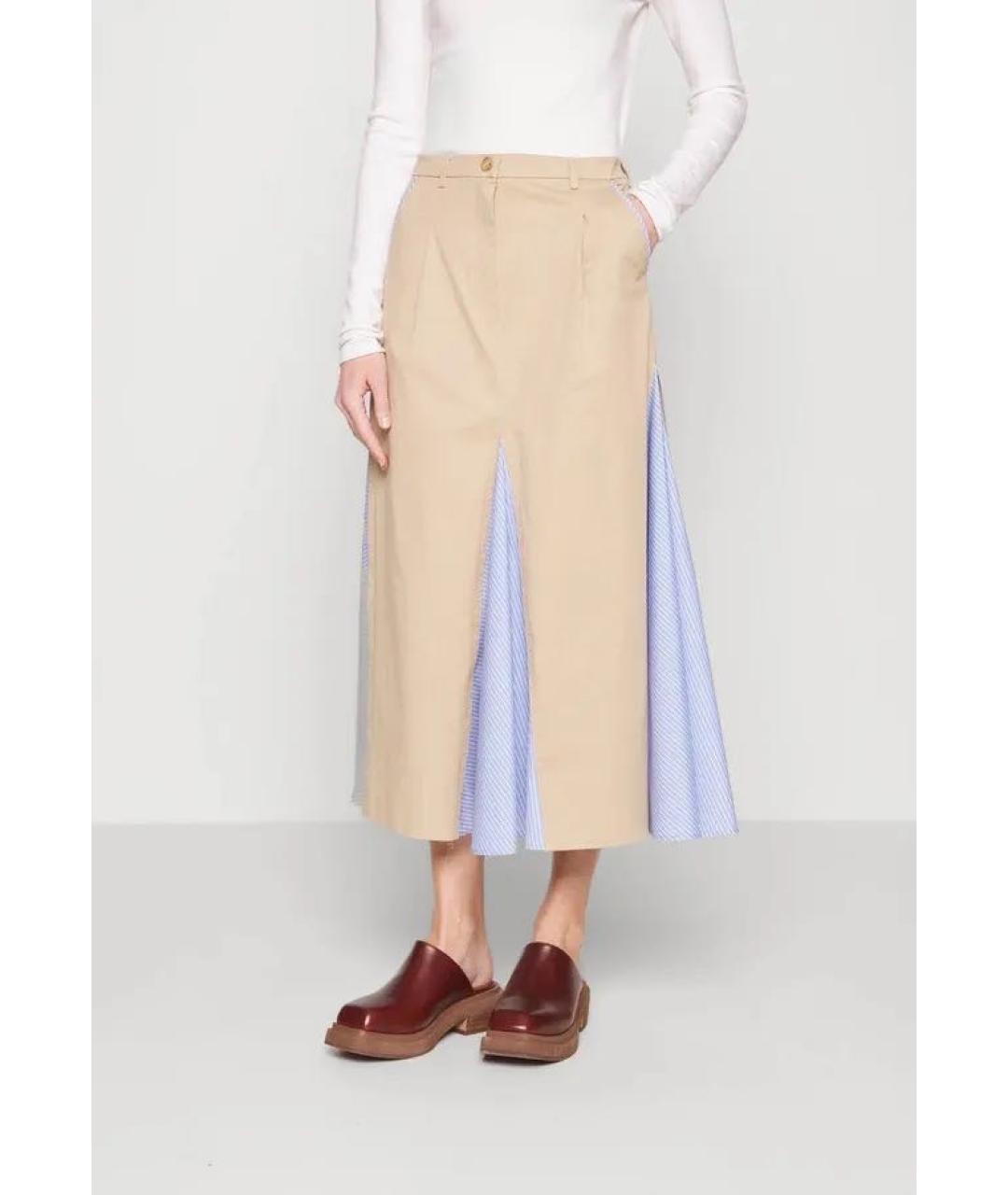 WEEKEND MAX MARA Бежевая юбка миди, фото 6