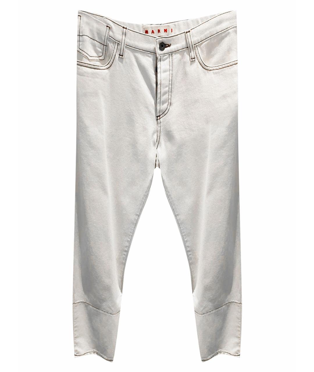 MARNI Бежевые прямые джинсы, фото 1