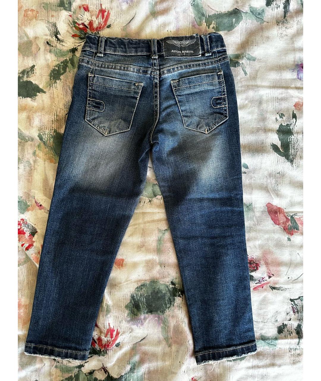 ASTON MARTIN KIDS Темно-синие деним детские джинсы, фото 2