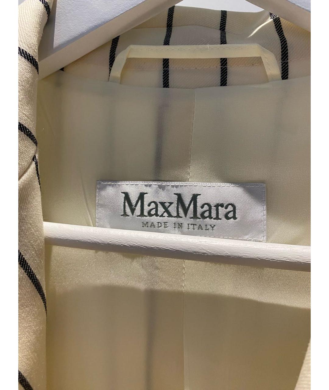 MAX MARA Бежевый жакет/пиджак, фото 4