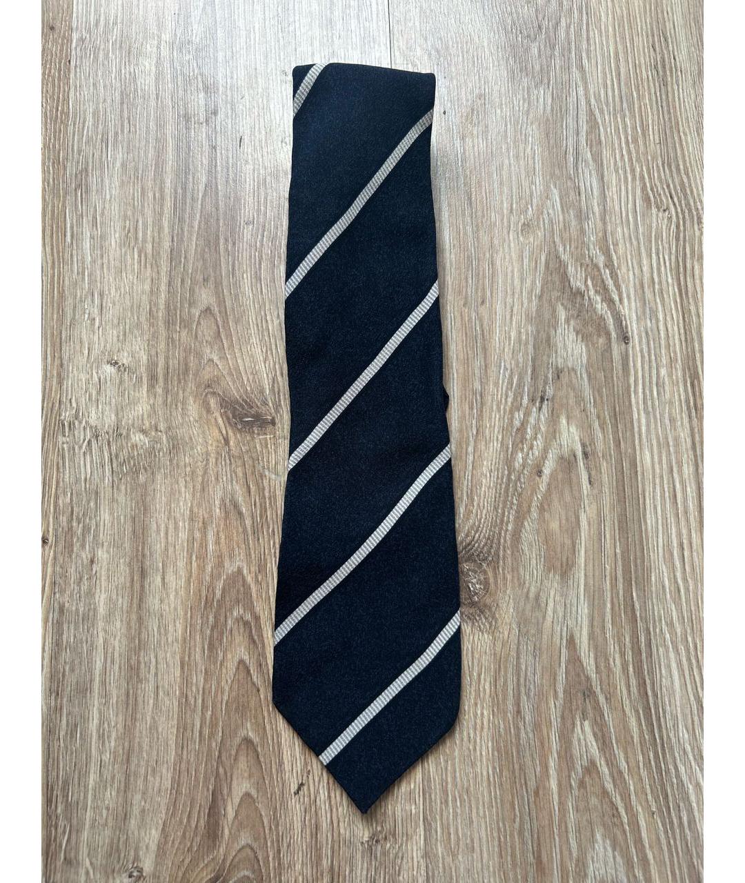 GIORGIO ARMANI Темно-синий шелковый галстук, фото 7