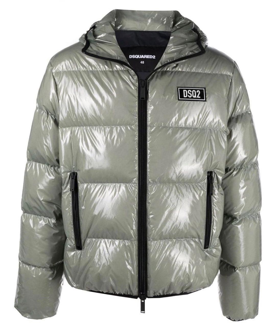 DSQUARED2 Зеленый полиамидовый пуховик, фото 1