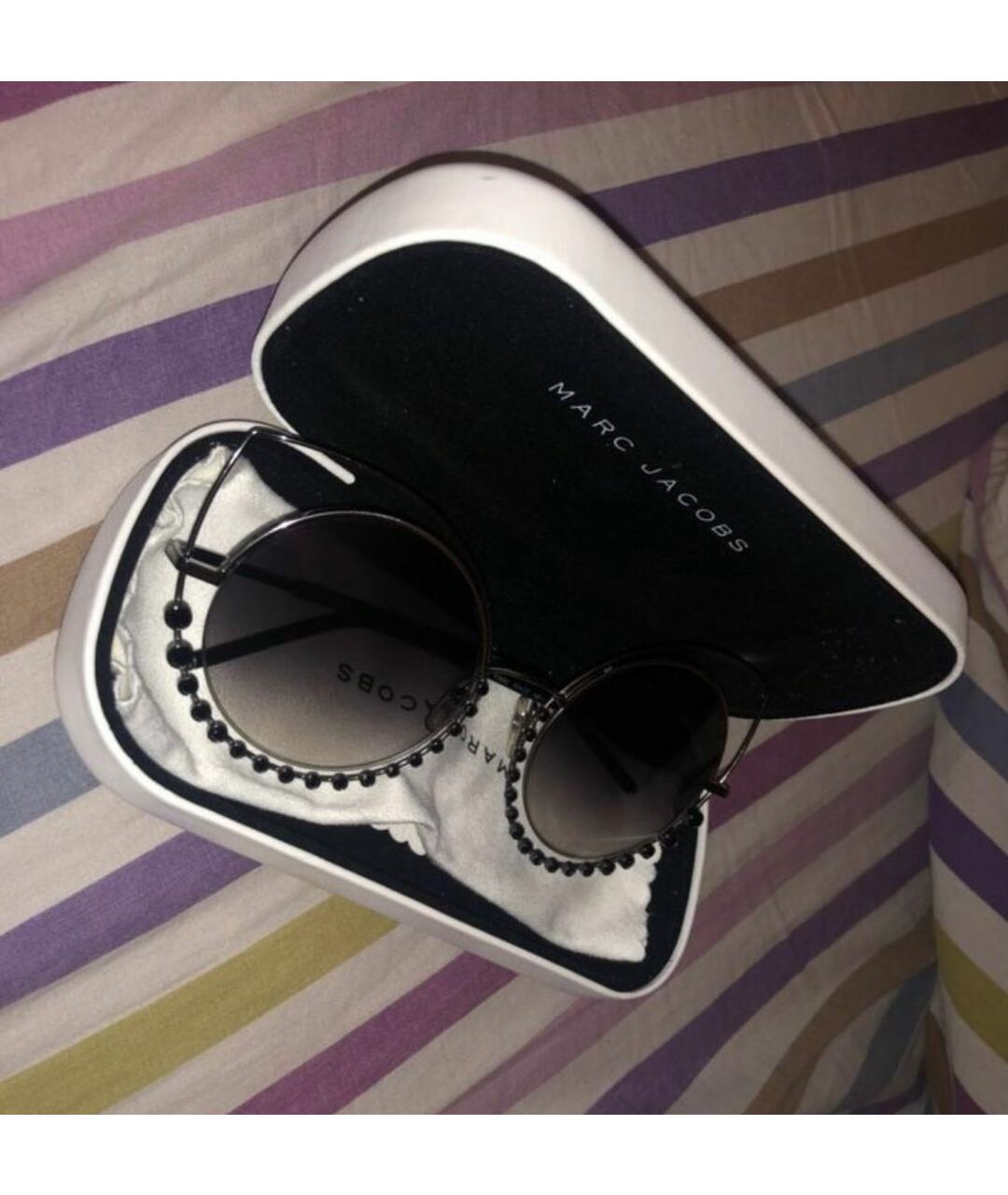 MARC JACOBS Черные металлические солнцезащитные очки, фото 2