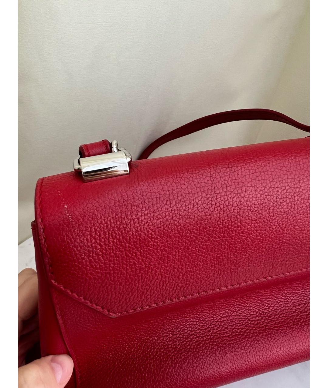 LOUIS VUITTON PRE-OWNED Красная кожаная сумка через плечо, фото 7
